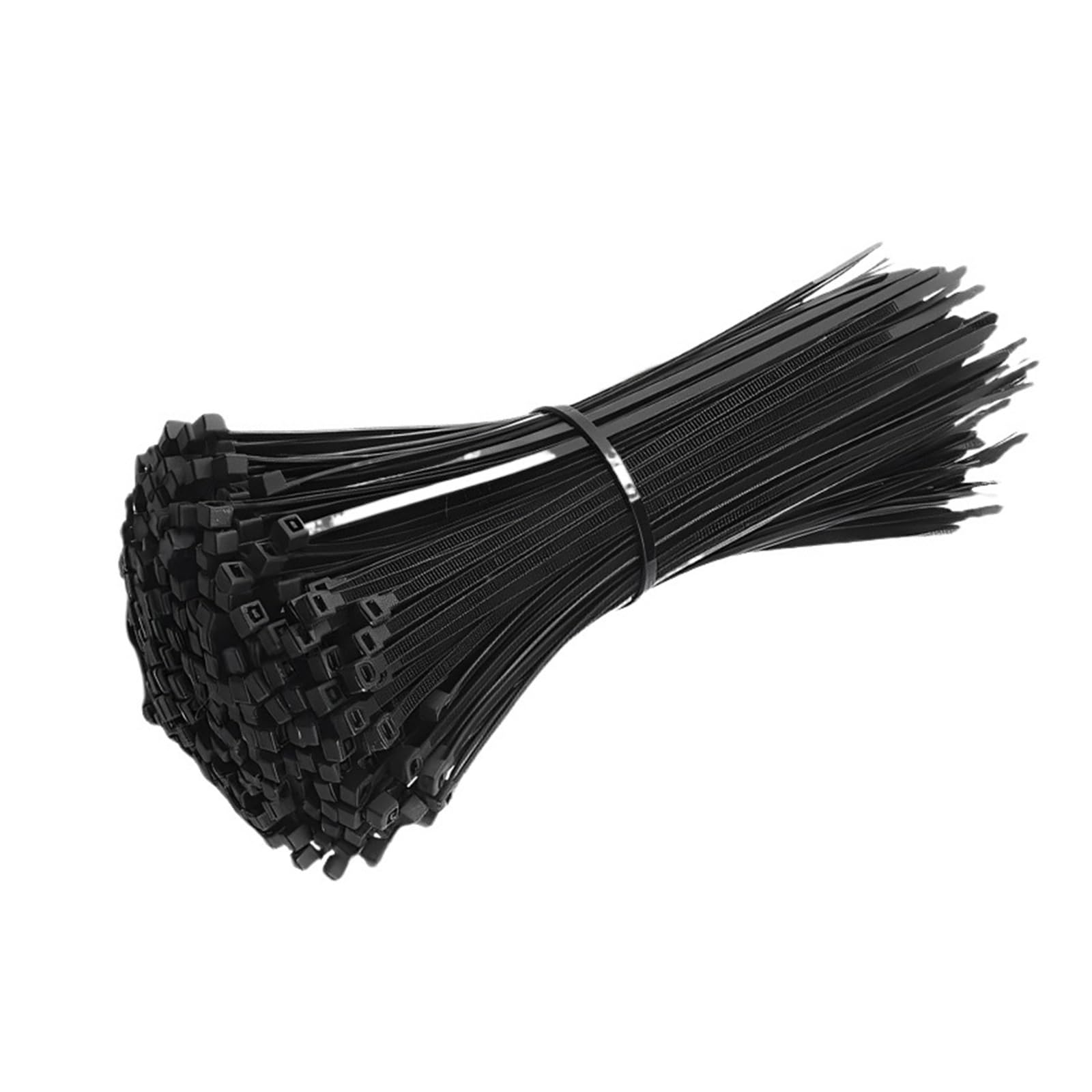 Długie opaski kablowe o dużej wytrzymałości, plast 300/100 szt. Samozamykające się plastikowe opaski nylonowe Odłączany kabel(Black,3X150MM)