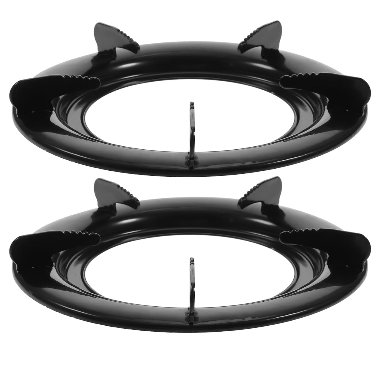Support wok en fonte DOITOOL noir de 22,9 cm pour cuisiner des plats asiatiques en toute sécurité