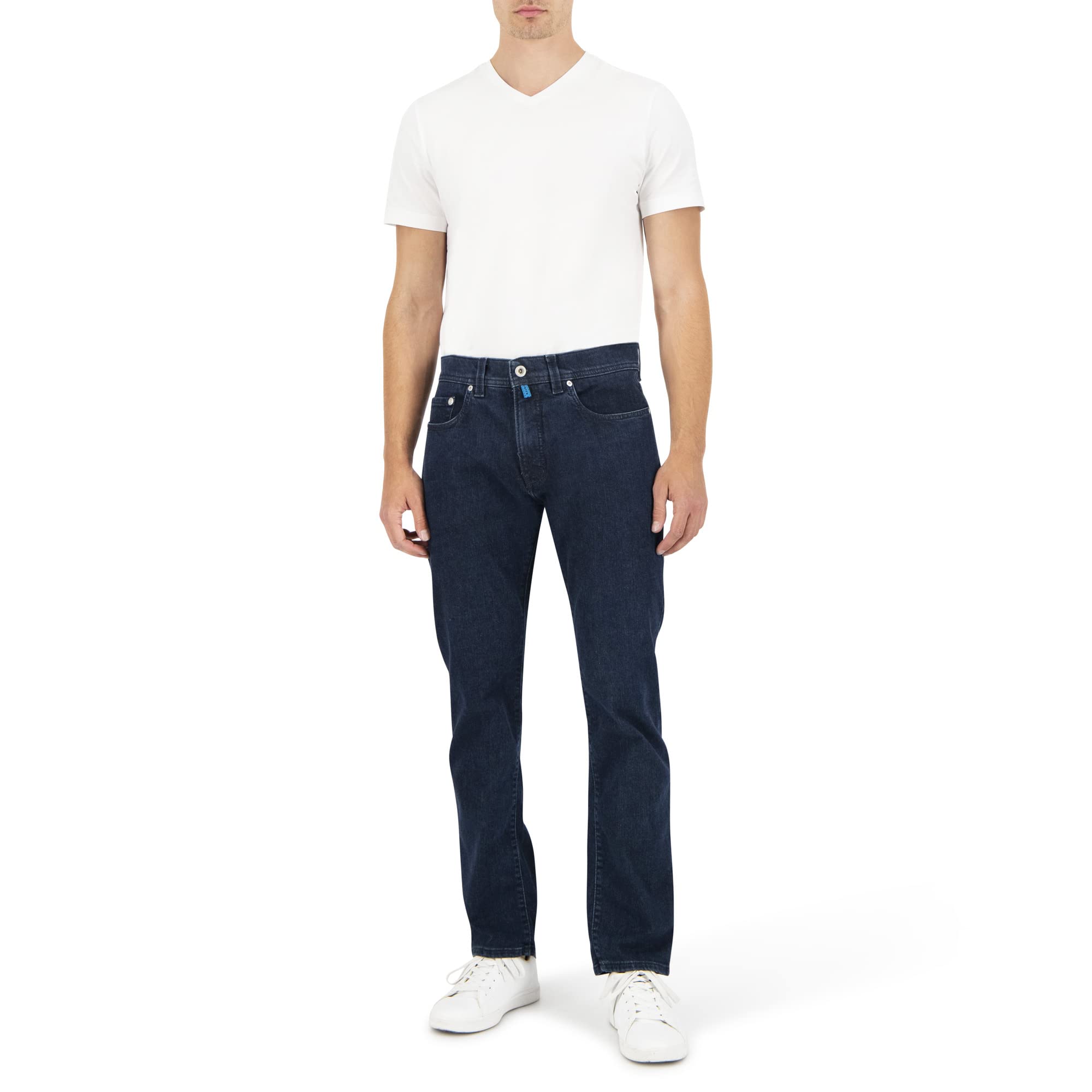 Pierre Cardin Lyon Tapered Jeans, Blue Stonewash, 34W x 30L para Hombre