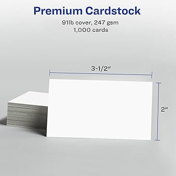 Presentation Card.。.:⋈* Business Card - 14pt. Smooth Cover, Uncoated
