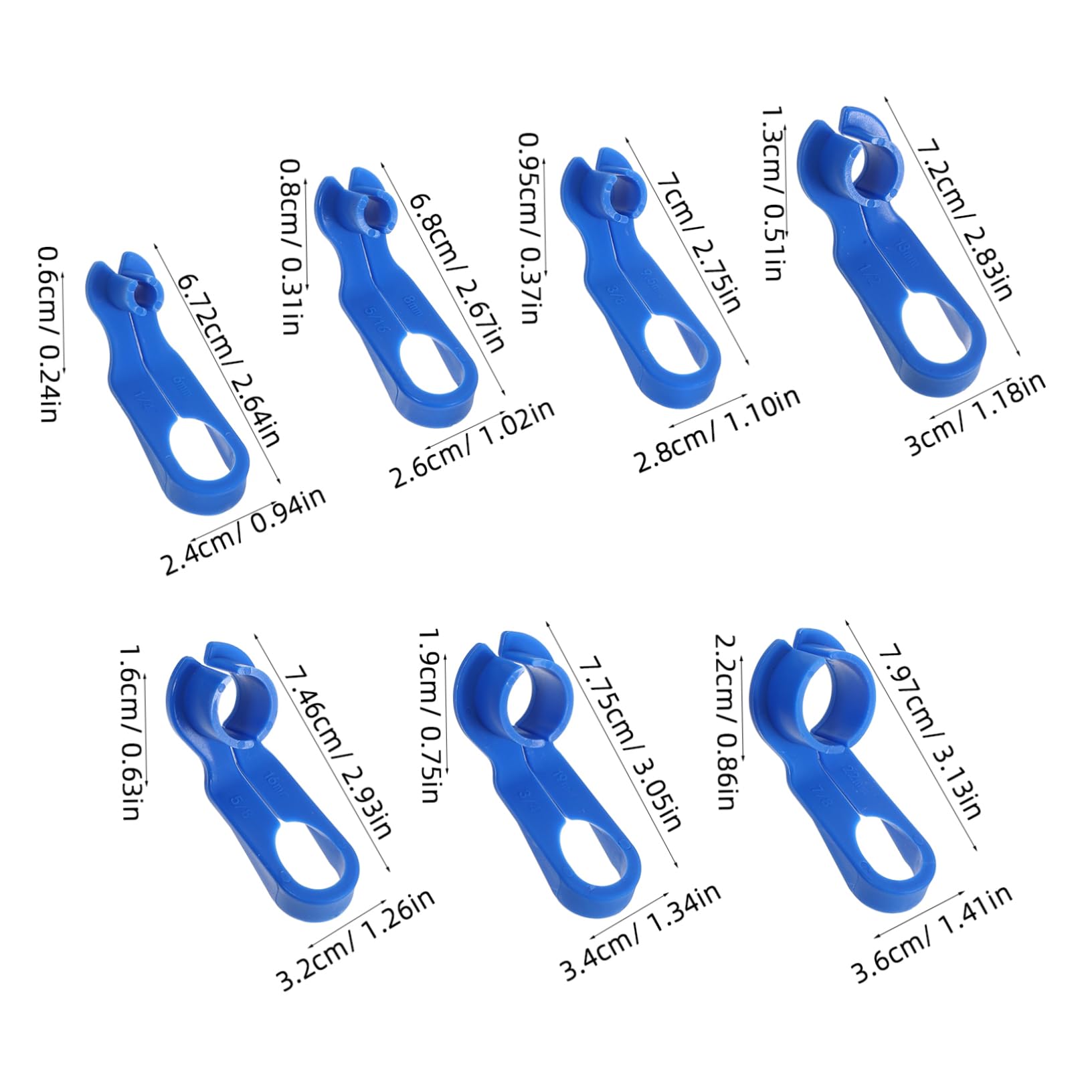 Beatifufu Auto Transmission Line Disconnect Tool Set 7pcs Fuel Line Tools Oil Disconnect Pliers for Cars Air Conditioning Maintenance