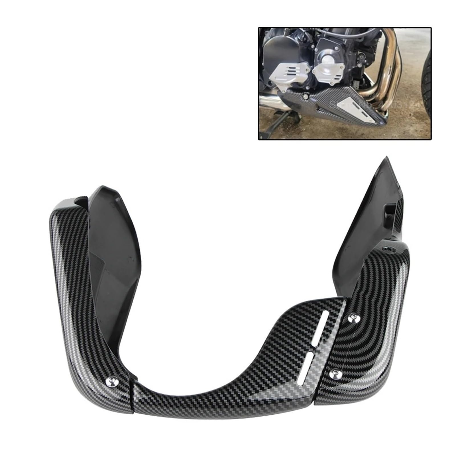 Protector Motor Cubre Carter para Kawasaki para Z900RS para Z900 RS para Cafe SE 2018-2024 Belly Pan Carenado Inferior Chasis Protector Motor Cubierta Protectora Escape(Green)