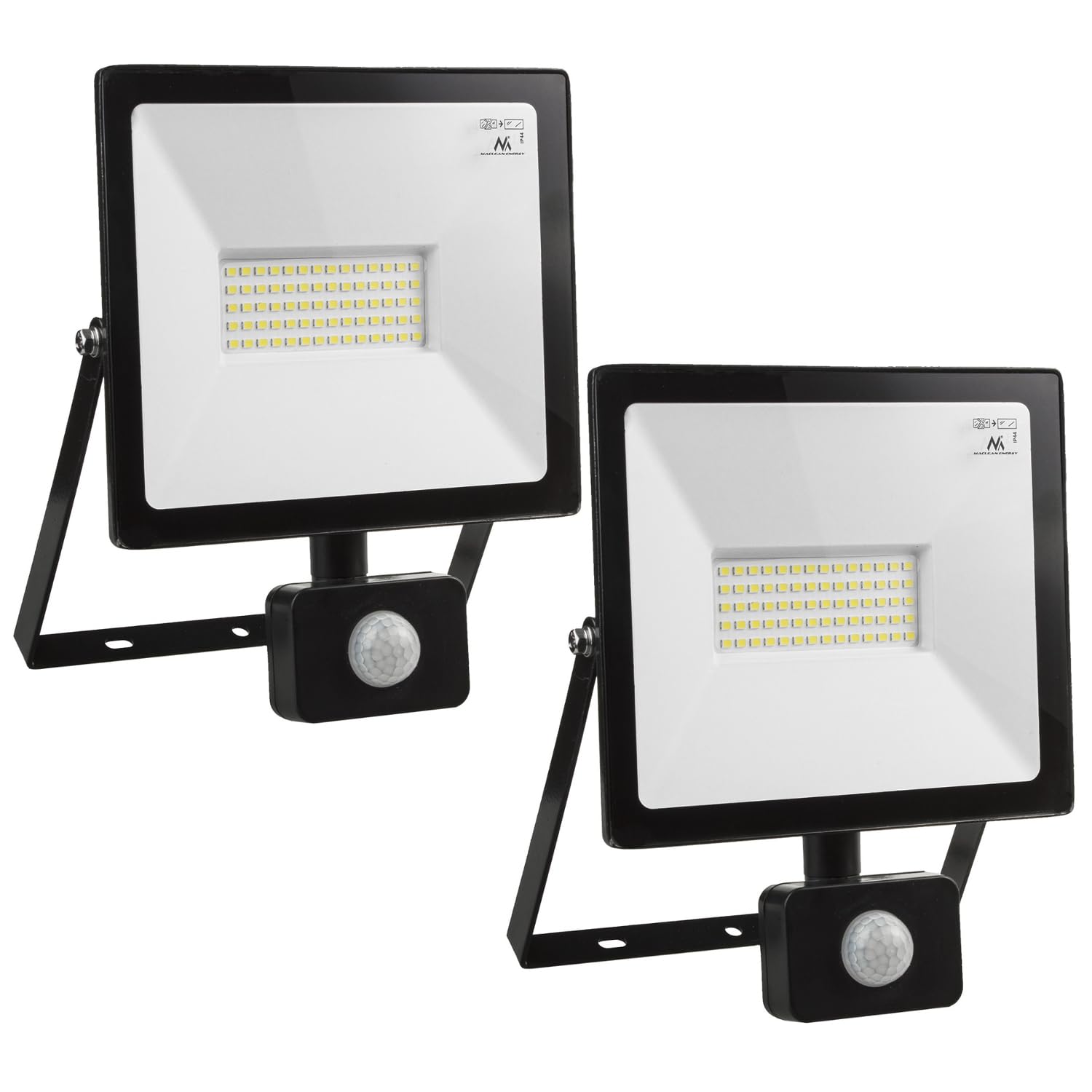 Maclean Energy MCE244 Lampada a LED con sensore di movimento a infrarossi 750lm 10W IP54 (Argento