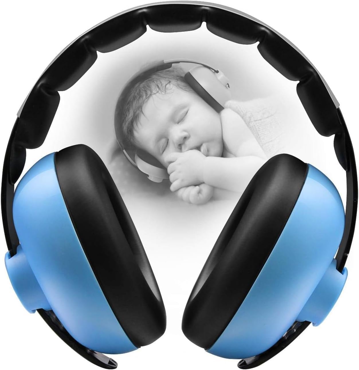 Baby Earmuffs, Noise Cancelling Ear Protection for Babies 0-3 Years, Adjustable Soft Ear Muffs for Infants and Toddlers, Perfect for Airplane Travel, Concerts and Outdoor Activities