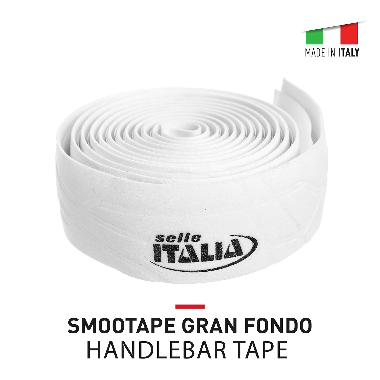 Selle Italia SMOOTAPE GRANFONDO – Super Lekka Owijka Na Kierownicę Szosową I Szutrową, Miękka, Łatwa W Montażu – Rozmiar Uniwersalny, Biały