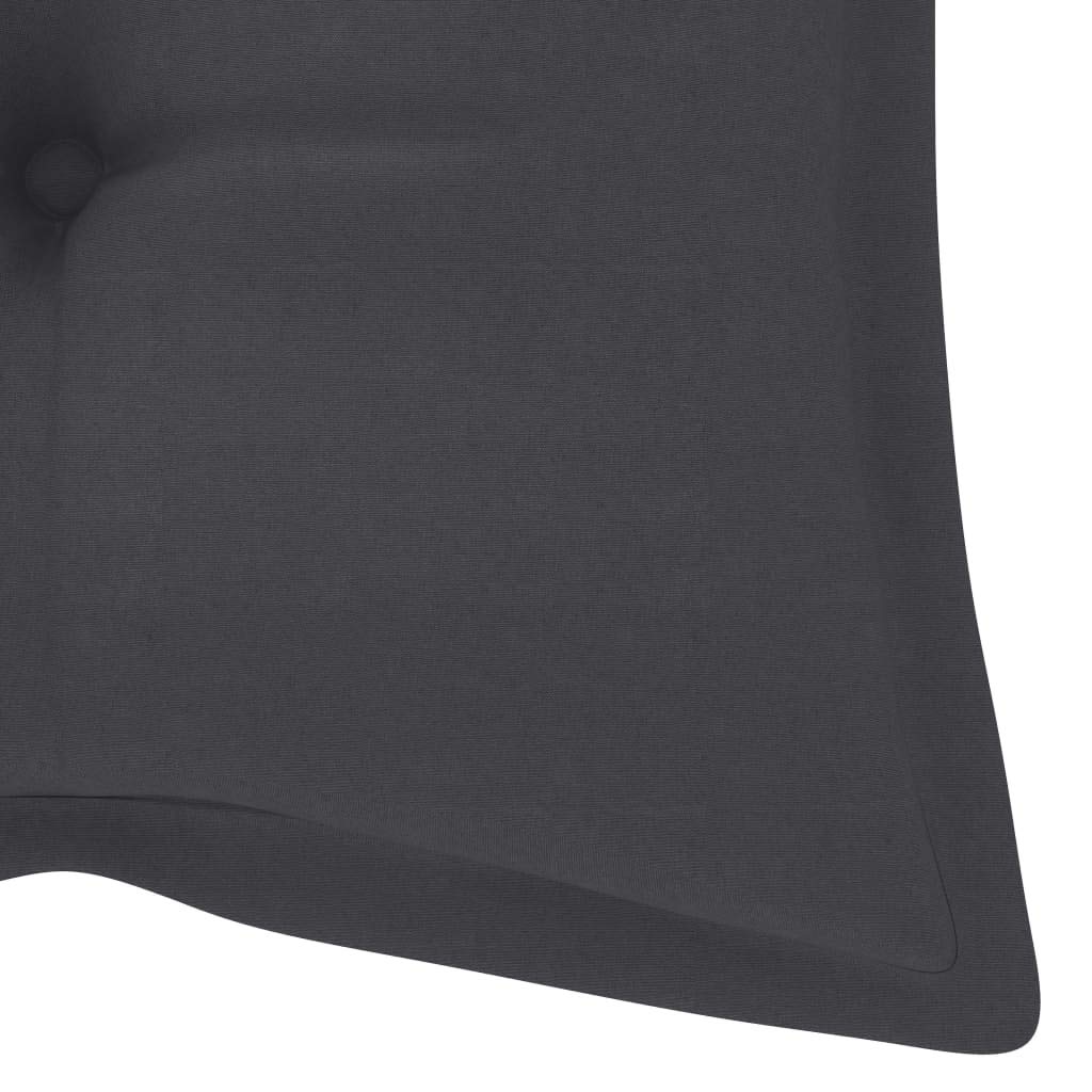 Banco plegable de bambú 118 cm con cojín