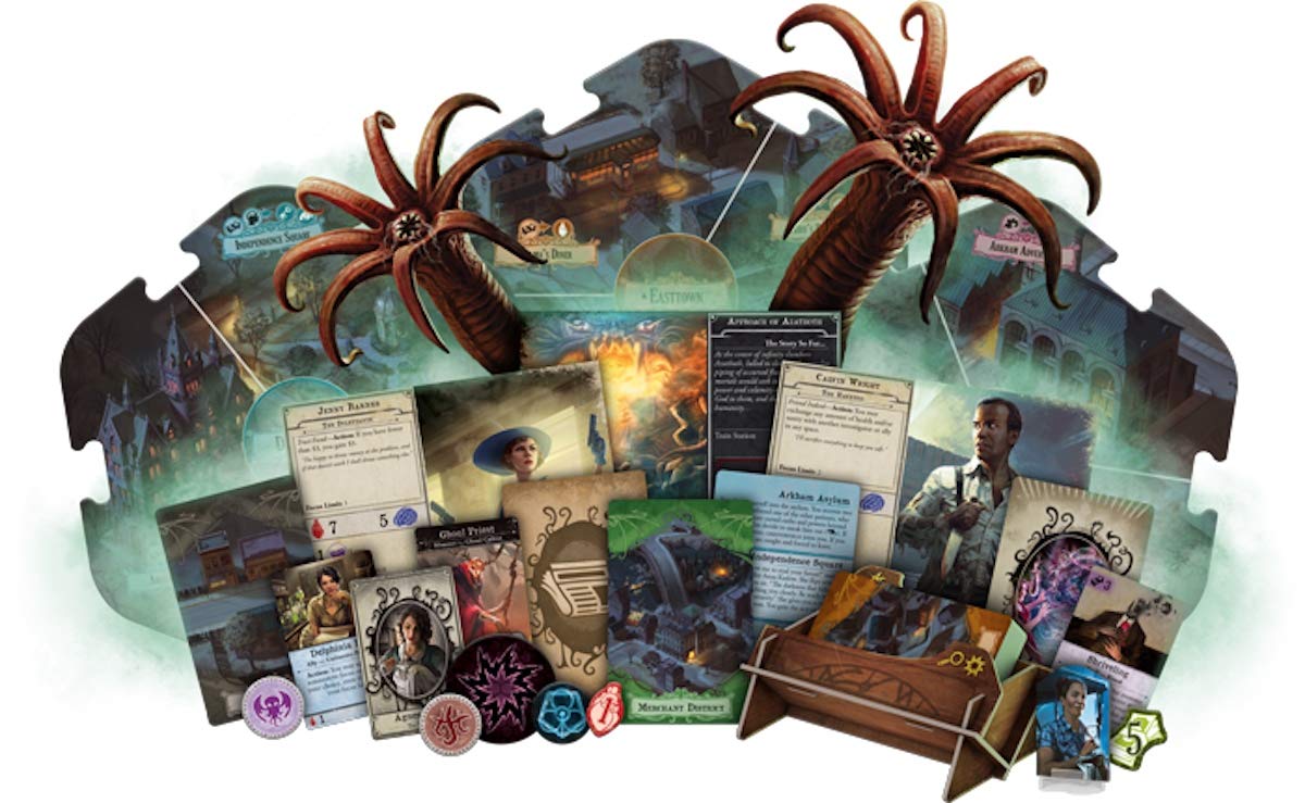 Fantasy Flight Games, Arkham Horror 3. Edition, gra podstawowa, gra ekspercka, gra strategiczna, dla 1-6 graczy, od 14 lat, 120+ minut, niemiecka, wielokolorowa, kolorowa