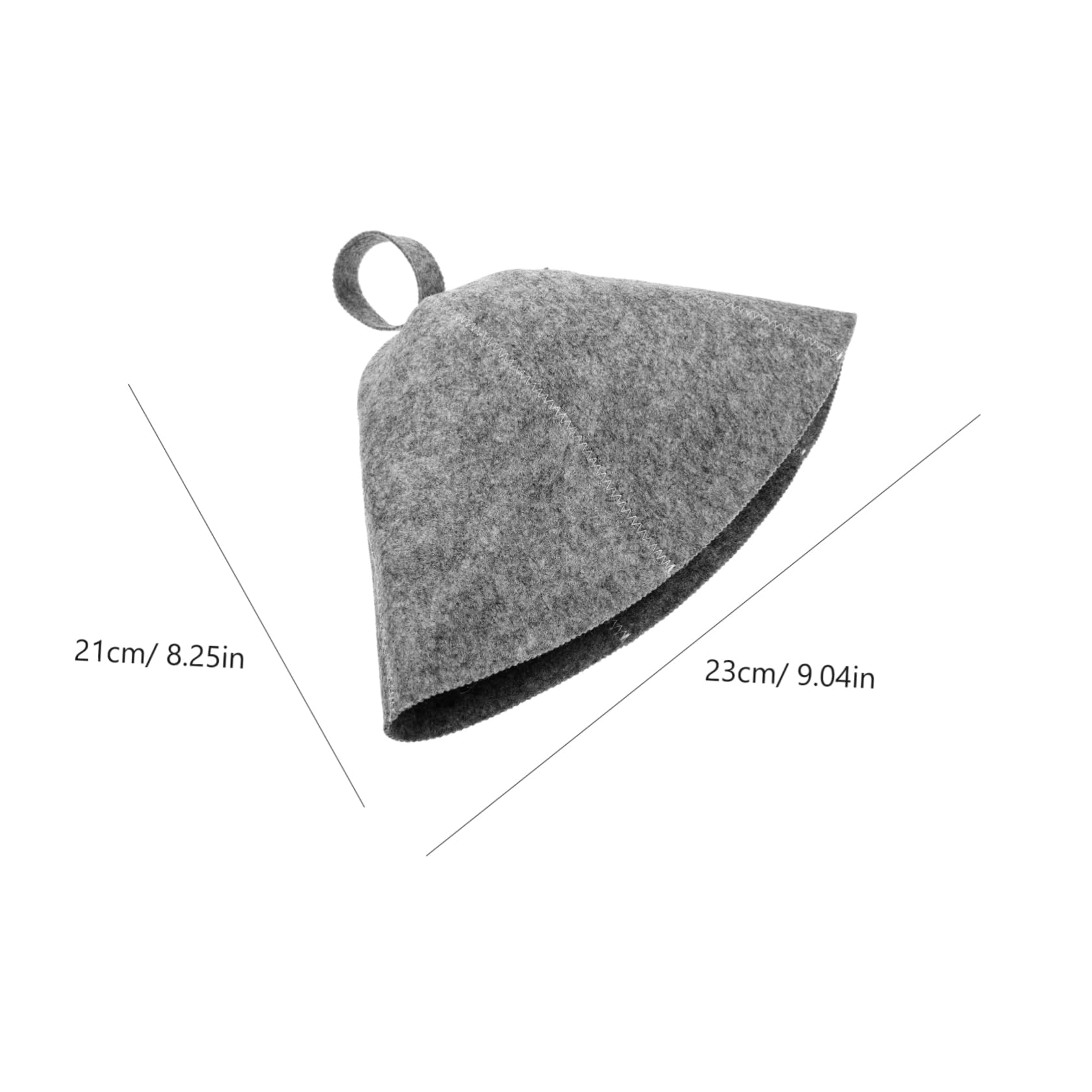 WOFASHPURET 1 Set Water Absorbent Sauna Hat and Pad Comfortable Felt Bathing Hat Kit Thickened Sauna Cap for Spa Suitable for Adults