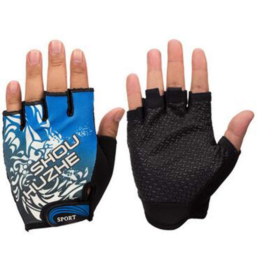 Gants plein air soleil fins bleu pour éviter les ampoules en randonnée