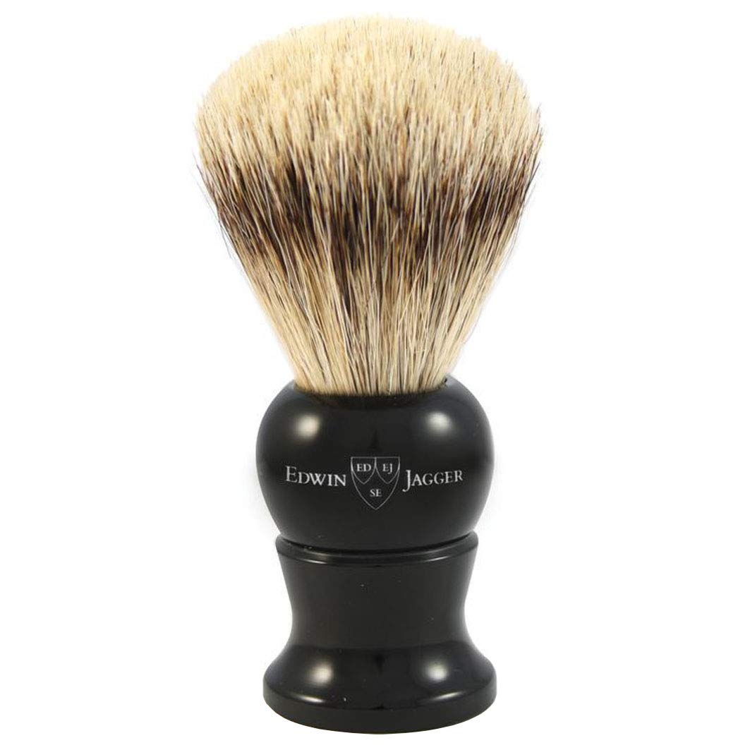 Edwin Jagger Medium Super Badger Shaving Brush … (Black)