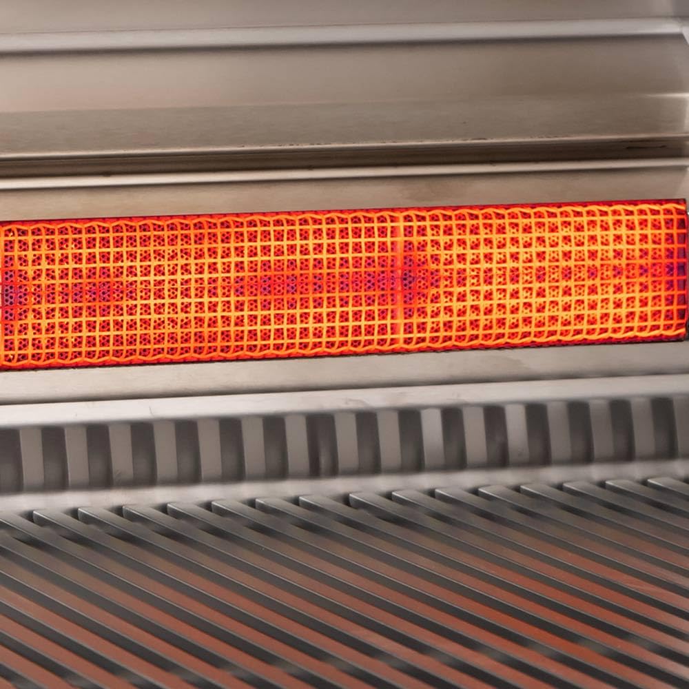 Fire Magic E660i Echelon Diamond Built-In Gas Grill, Natural Gas, Add Window, All Conventional Burner, Analog Thermometer (E660I-9EAN-W)