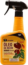 Óleo de Neem Natural 500ml Pronto Uso Combate Cochonilha, Pulgão, Dengue, Fungos e Bactérias - Vitaplan