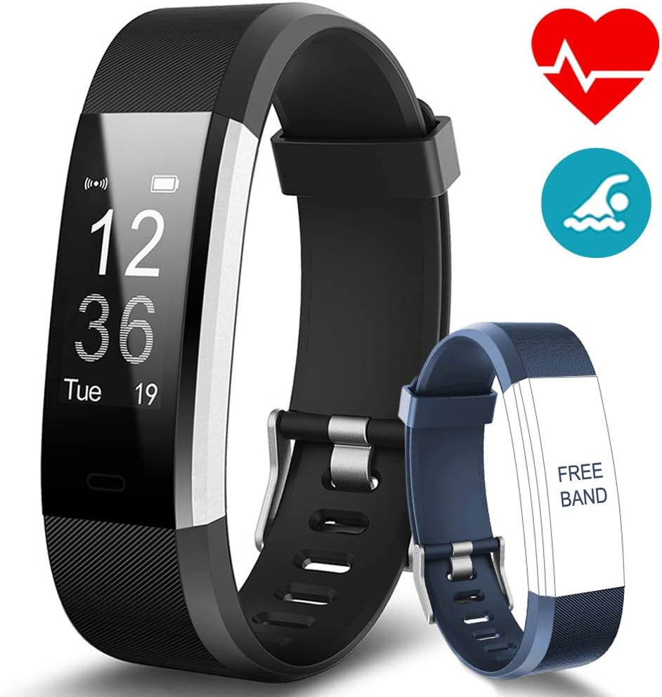 BANLVS Activity Bracelet with 14 Modes Sport Smart Bracelet with GPS Heart Rate Monitor Heart Rate Monitor Waterproof IP68 Smartwatch for iOS and Android