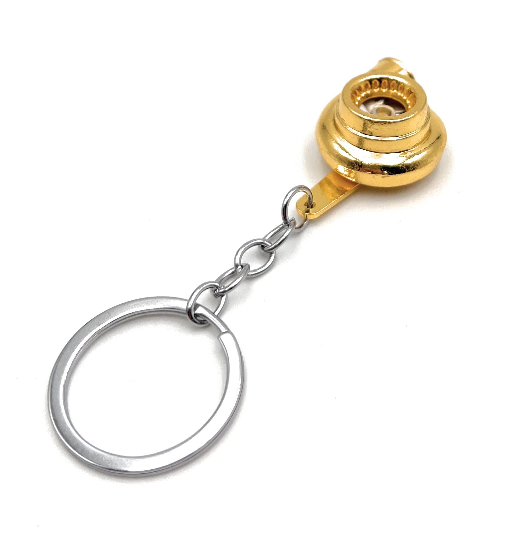 H-Customs turbocharger exhaust gas turbocharger car tuning gold keychain pendant gold