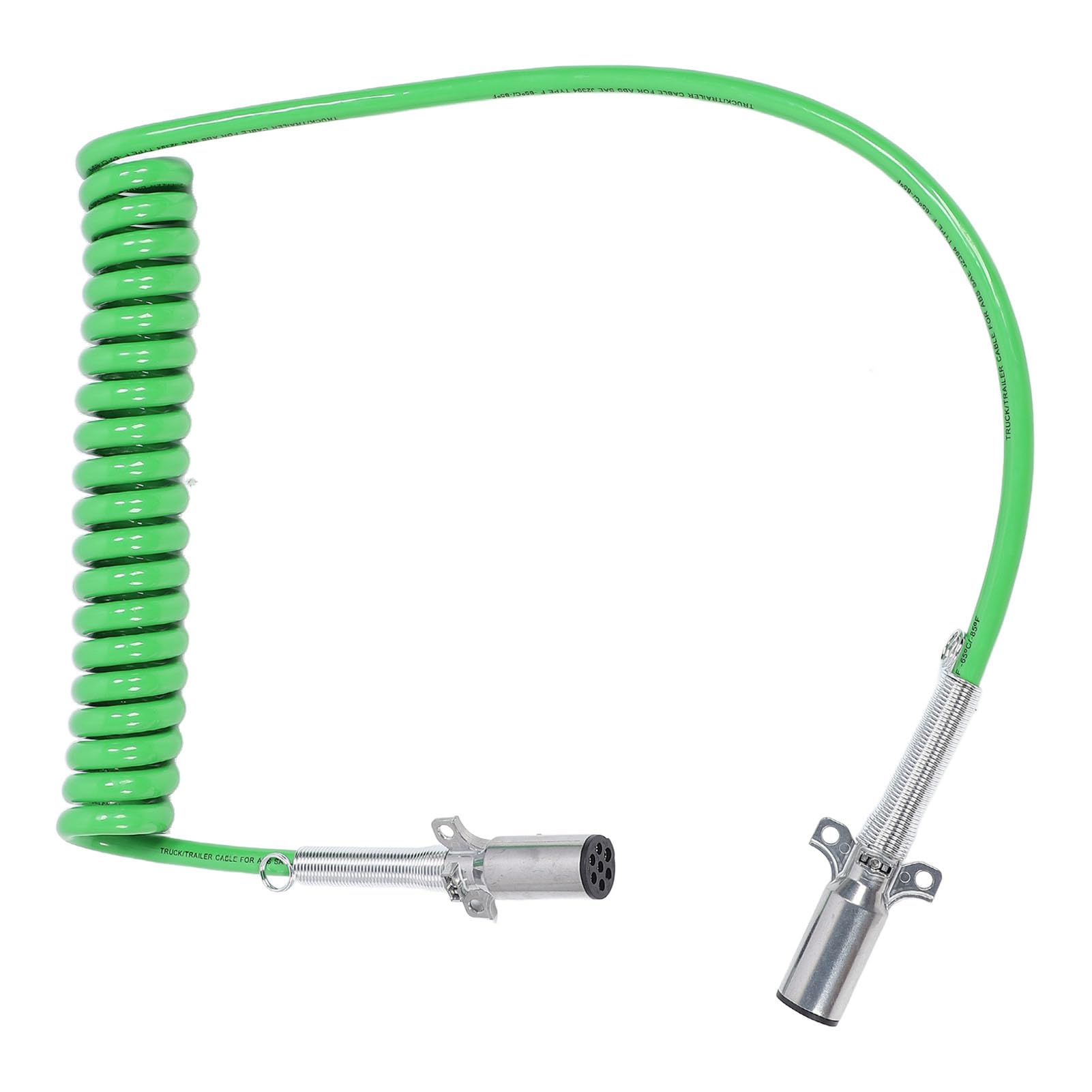 Przewód Przyczepy Zwijany 7 Way 15FT ABS, Kabel Zasilający do