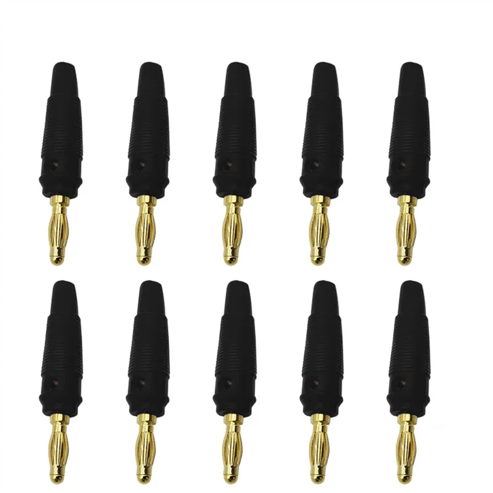 20 sztuk 4mm wtyk bananowy, czysta miedź, pozłacany kabel głośnikowy muzyczny, pin, wtyk bananowy wtyk (żółty 20 sztuk)