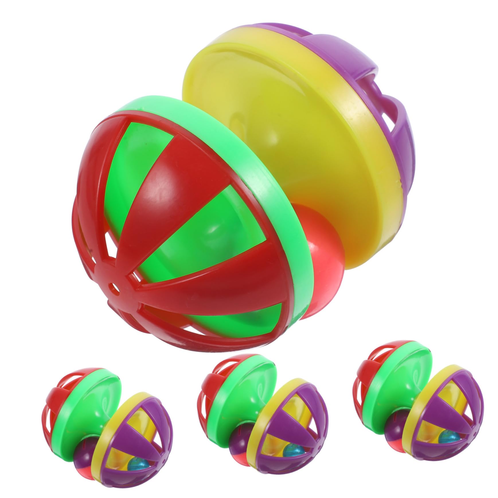 Happyyami 12stücke Katzenballspielzeug Mit Glocken Interaktive Kunststoffspielzeuge Für Katzen Lustige Und Farbenfrohe Ballspielzeuge Für Haustiere Für Spiel Und Beschäftigung