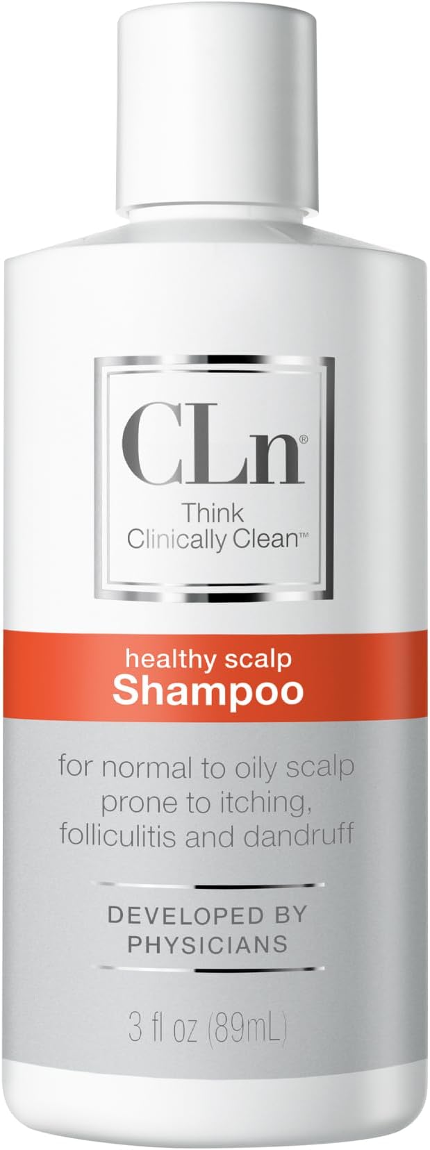 Shampoo with Salicylic Acid – 3 fl oz, Clarifying Anti Dandruff Shampoo for Oily Hair, Itchy or Flaky Scalp Prone to Dandruff, Folliculitis & Seborrheic Dermatitis, Hypoallergenic Formula