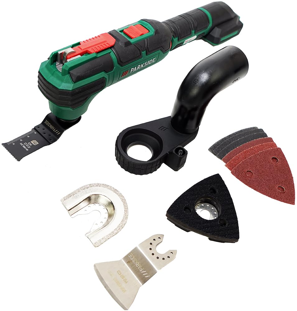 HEADNMORE® Bundle Parkside® - Raschietto multifunzione a batteria 20 V PAMFW 20-Li + portachiavi