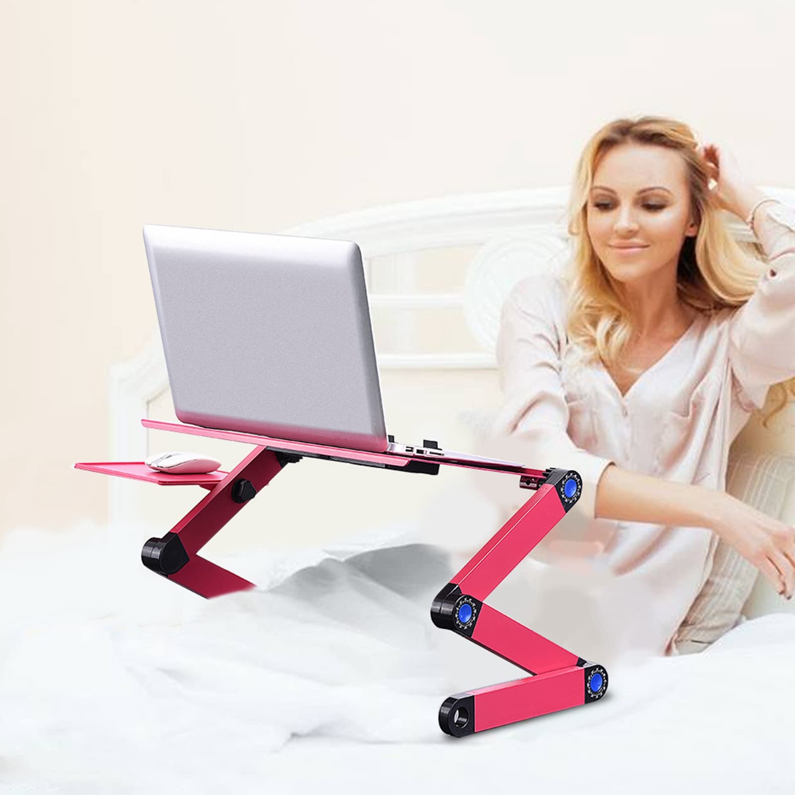 Alomejor Regulowana Podstawka Pod Laptopa z Wentylatorami Chłodzącymi