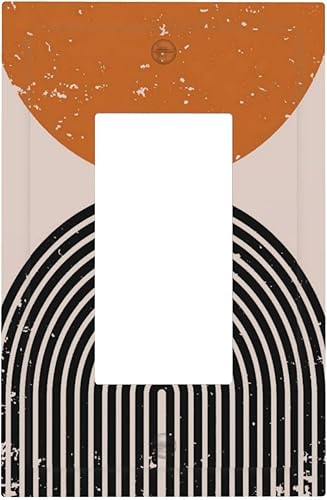 Miniatura 24 de Cubierta de Interruptor de Luz de Palanca de 1 Gang con Estampado de Bosque de Pinos Rústico Campestre, Cabaña Lodge Granero Bosque Forestal de