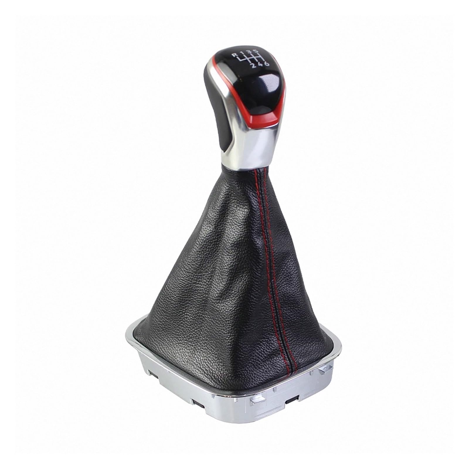 Mkgkacvcpt Red 6 Speed Shift Knob For Vw Polo 6R 6C Hatchback Sedan 2010-2017 Stylish