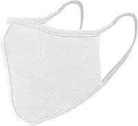 R.Two Máscara De Tecido Ninja Branca 2 Camadas Com Clip Nasal 3 Unidades