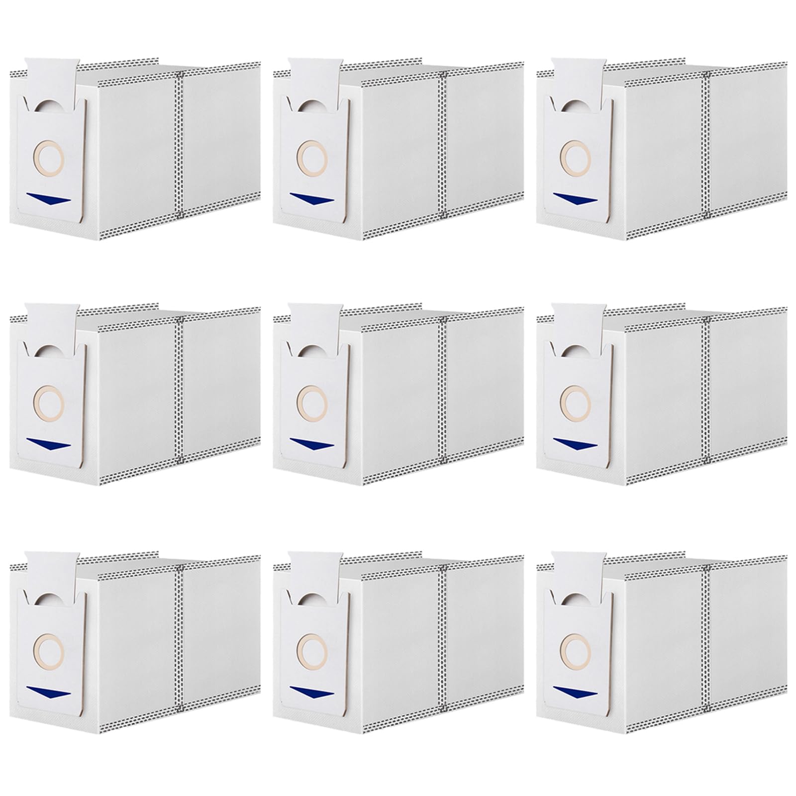 9 Pack Dust Bags for Ecovacs Deebot T30 / T30 Pro / T30 Max Vacuum Cleaner, Automatic Dust Collection with Large Capacity Vacuum Bags Replacement Dust Bags