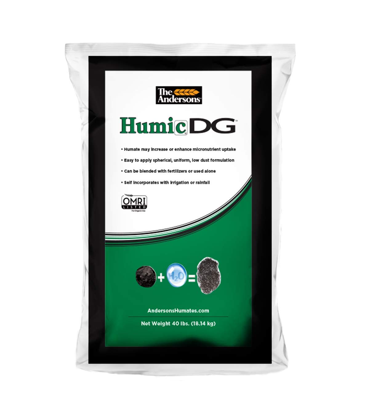 Humic DG Organic Soil Amendment - Covers up to 40,000 sq ft (40 lb)