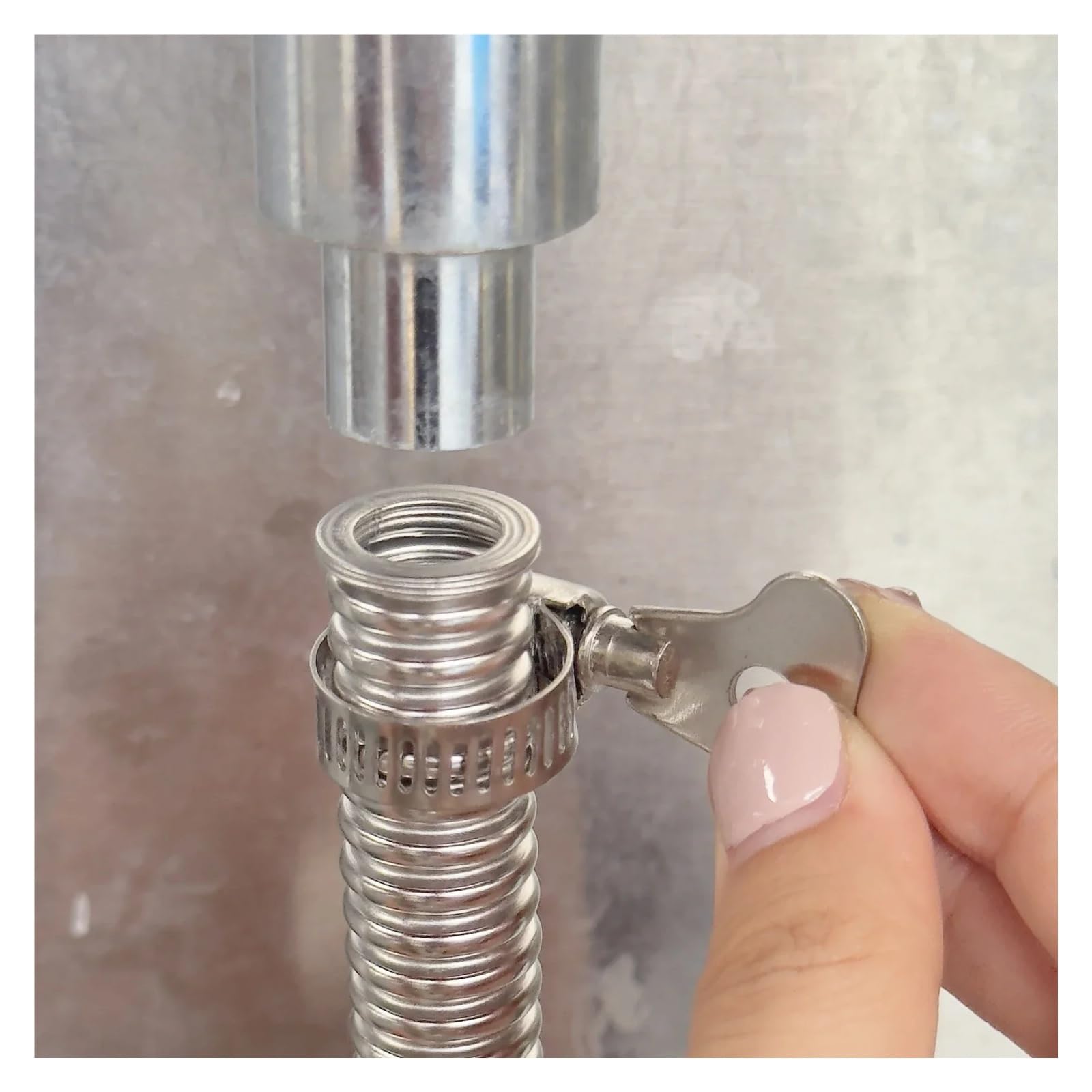 Abrazaderas de manguera ajustables con mango, abrazaderas de aro de acero inoxidable, sujetadores for tuberías de agua, engranaje de tornillo sin fin, Clip for manguera, 10-30 Uds.(20pcs 16-25mm)