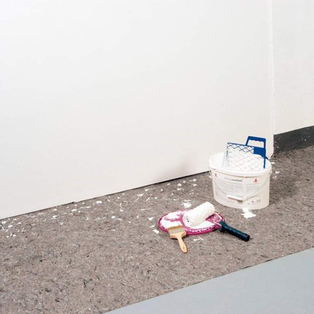 Froadp - Tessuto non tessuto per imbiancheria, 50 m2, con rivestimento antiscivolo in PE, 180 g/m2, protezione per pavimenti, tappezzeria e pittura
