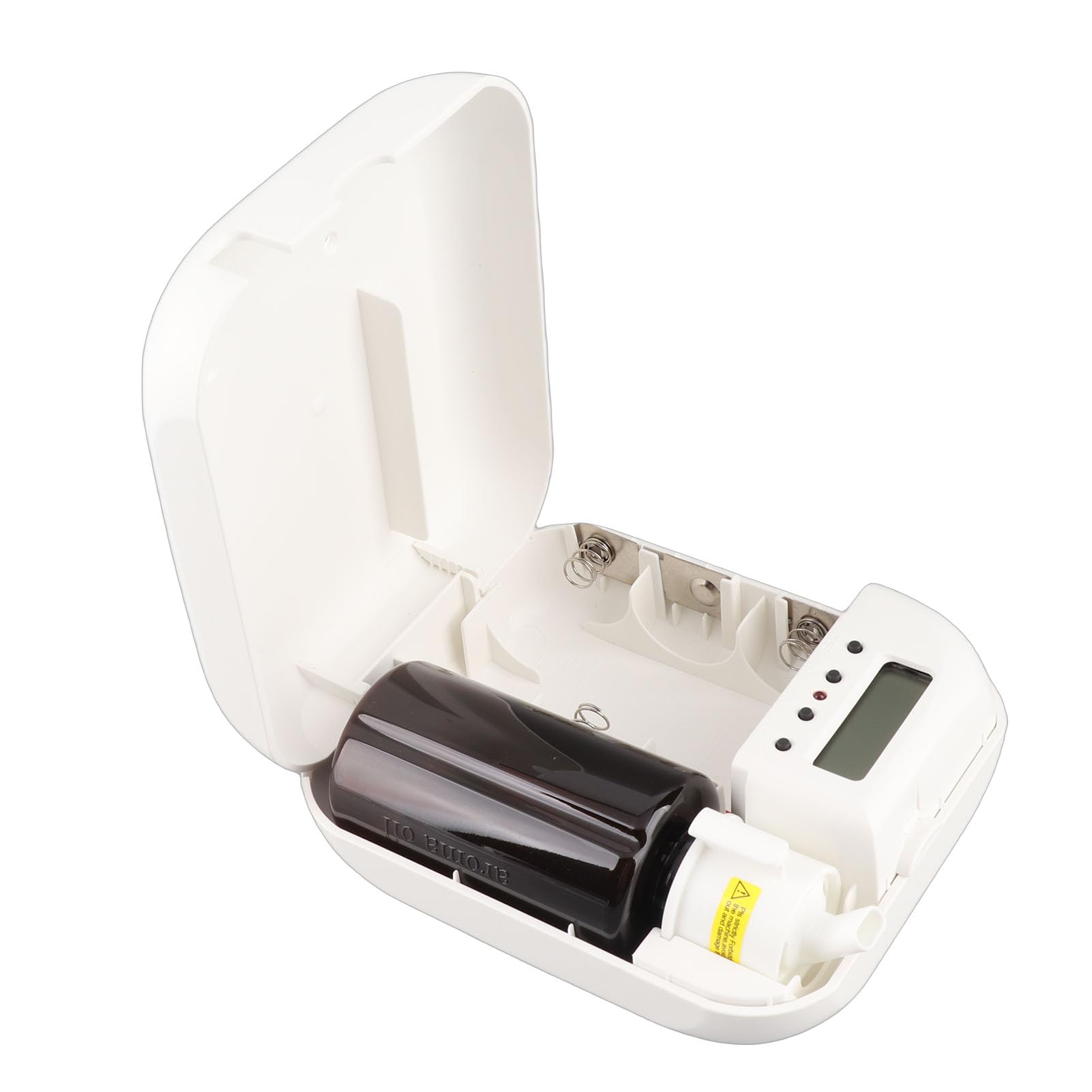 Difusor de Aceite Esencial con Batería, Miniventilador para el Hogar, Difusor de Fragancia, Inteligente de Aromaterapia (Blanca)