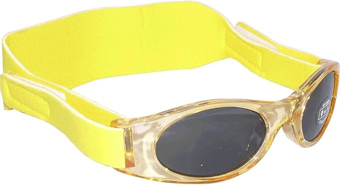Amazon Co Jp Edz Kidz 赤ちゃん 0 2歳 Uvカット400 紫外線 カット 日焼け止め イギリスブランド サングラス イエロー 服 ファッション小物