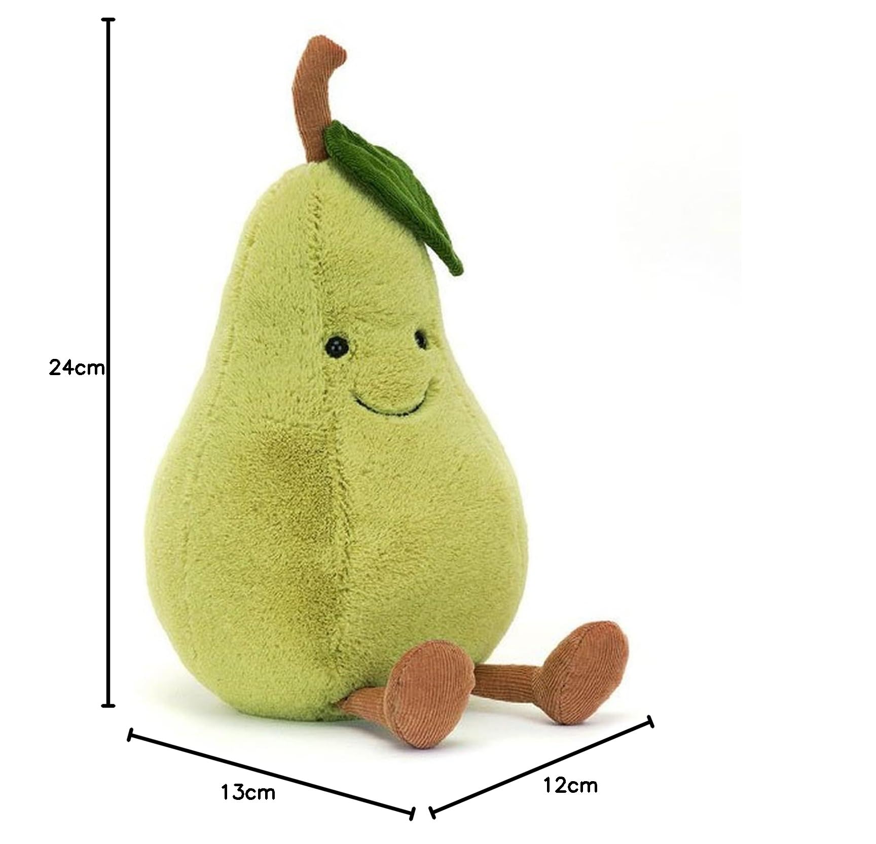 Jellycat Amuseables Pear Plush, 9 inches, Animals - Amazon Canada