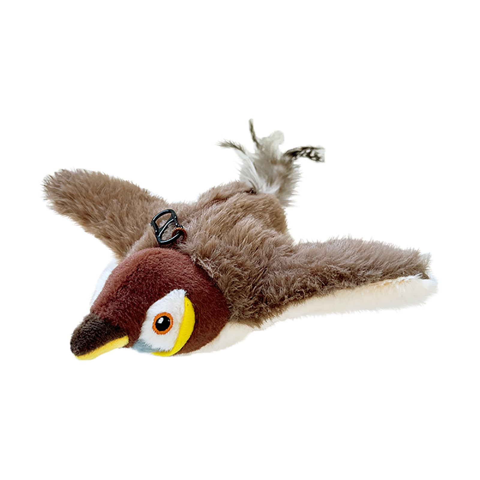 Jouet d'oiseau flottant électrique interactif et peluche résistante pour stimuler chat et chien
