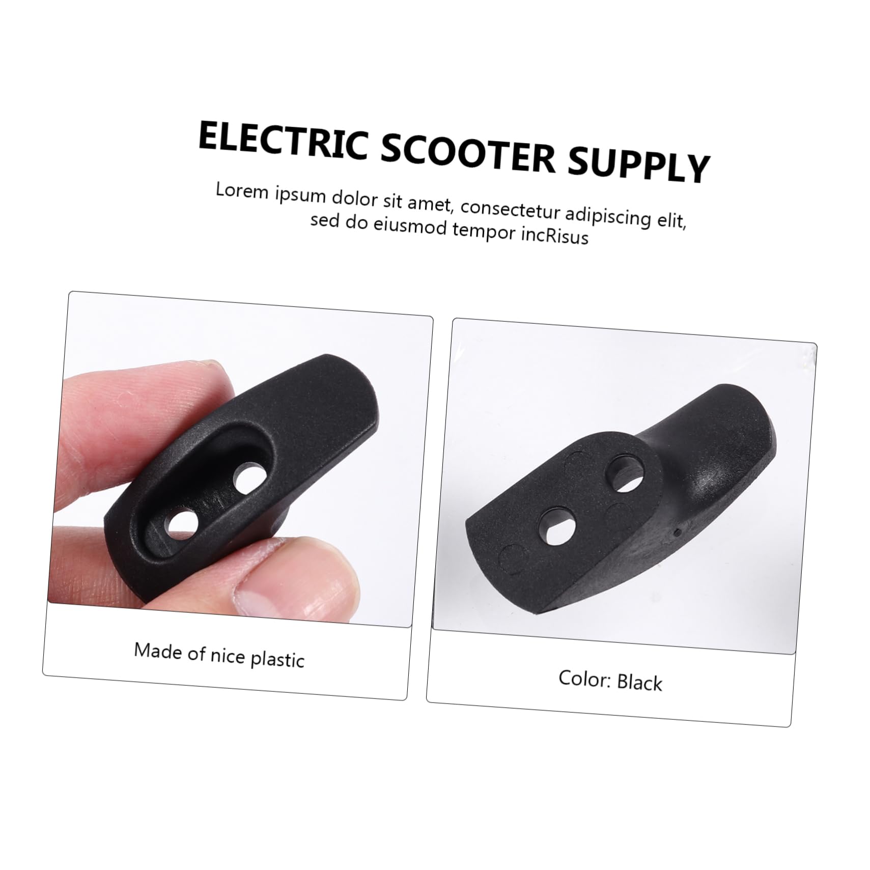 BESTonZON 3 Gancio Resistente per Scooter Elettrico Accessorio per Trasportare Casco e Borse Design e Compatibile con Monopattini Elettrici