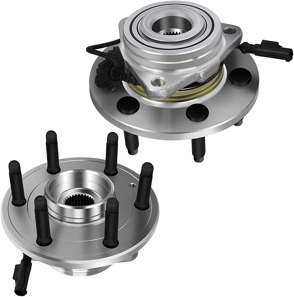 ECCPP Front Wheel Bearing Hub Assembly for 2007-2012 Cadillac Escalade, Chevy Avalanche, Silverado 1500, Suburban 1500, Tahoe - W/ABS - 515096