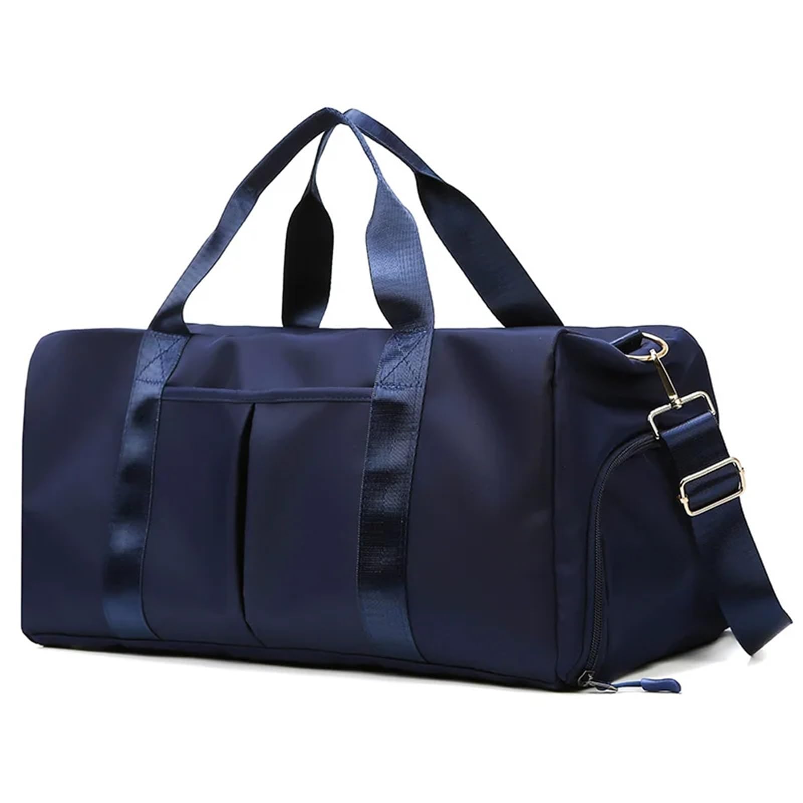 Borsa da palestra Uomo Donna Allenamento Fitness Nuoto Viaggio Bagagli Borsa Yoga Borsa a tracolla Scarpe Conservazione Impermeabile Separazione bagnata(Black)