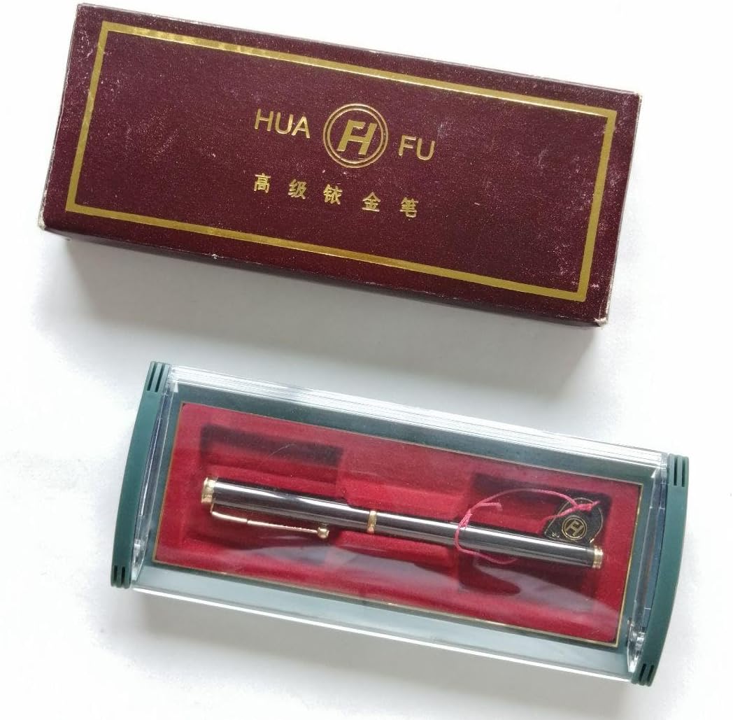 Fu ブラック万年筆 金メッキペン先 ブラック万年筆 金メッキペン先 高級