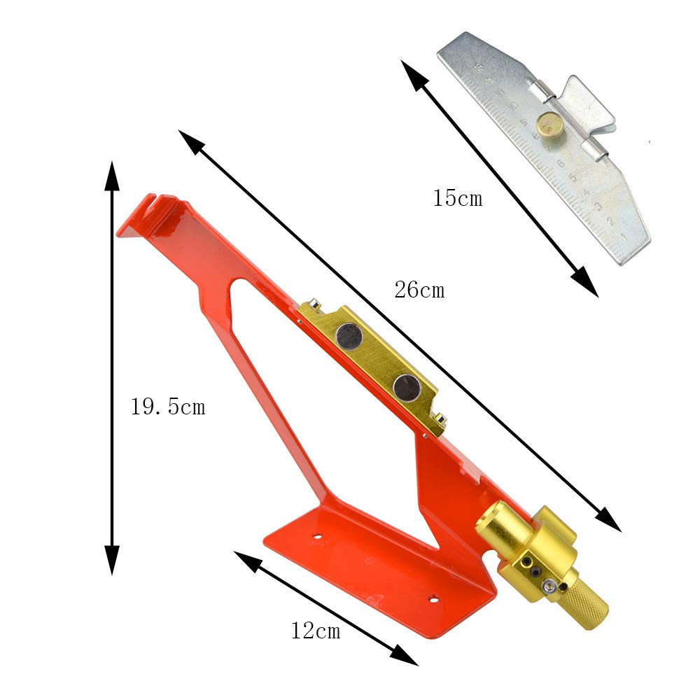 SHARROW Tiro con Arco Acero Inoxidable Herramienta de Plantilla de Emplumado Flecha Ajustable Herramienta de Unión de Flecos de Palo de Pluma de Flecha para DIY Flecha de Caza Accesorios