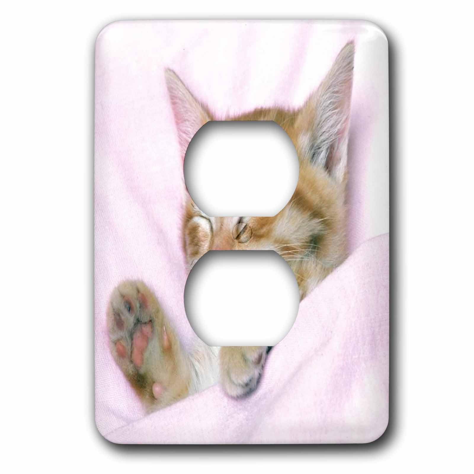 3dRose lsp_61972_6 plaque décorative double prise motif chaton
