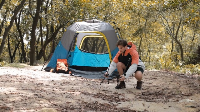 CAMEL CROWN Silla Plegable Compacta para Camping Portátil con Bolsa de Transporte, Negra, Pack de 2 miniatura 7
