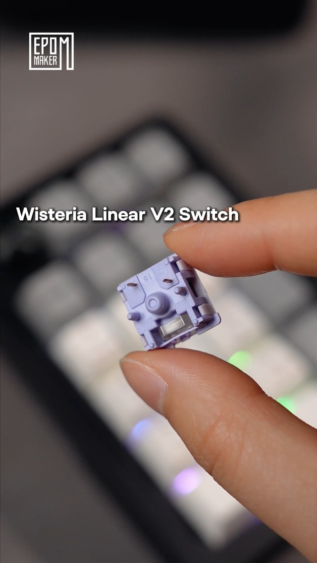 EPOMAKER Zebra 40gf Linear Mechanical Keyboard Switches, 5-Pin Pre