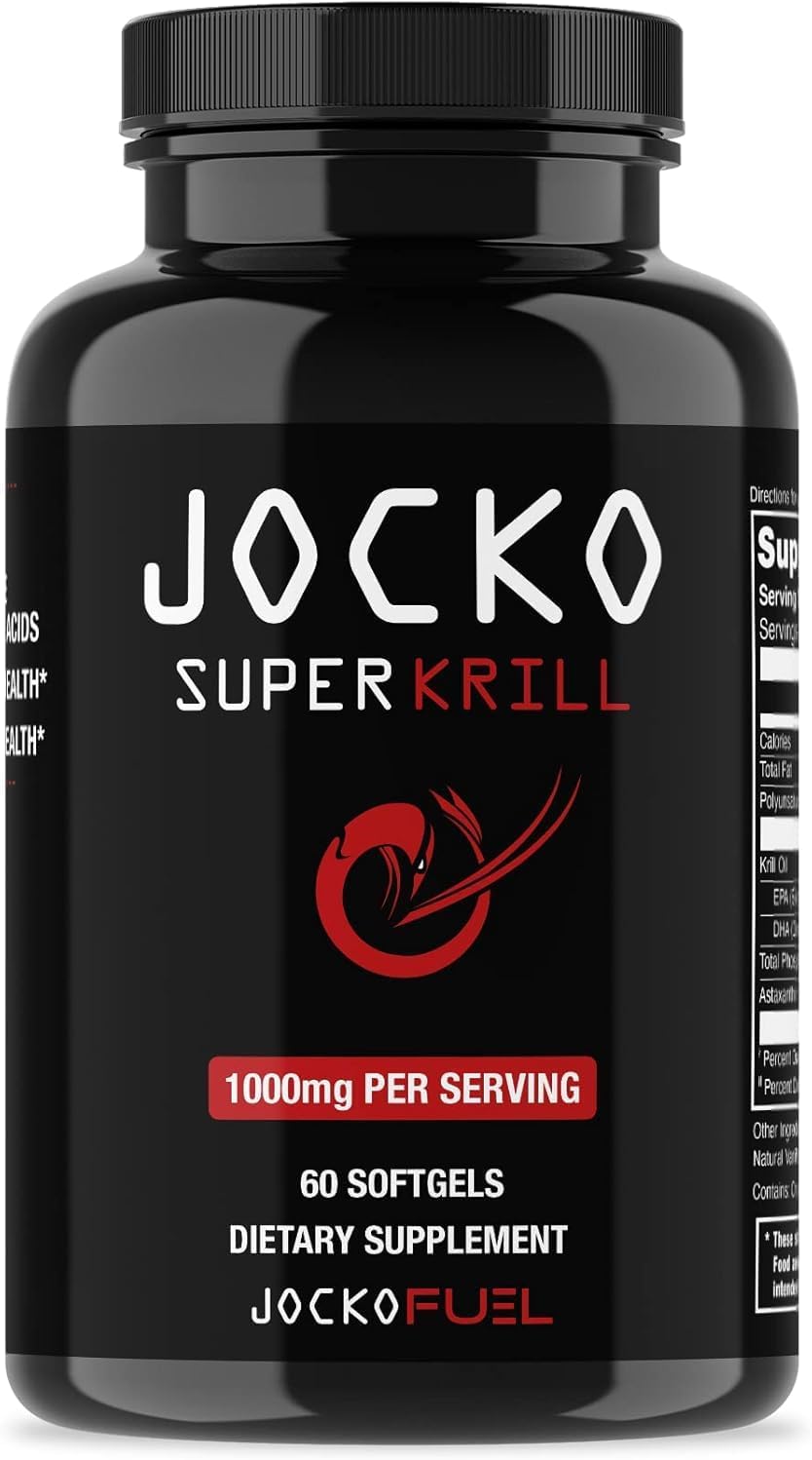 - Antarctic Krill Oil Omega 3 Fatty Acid Supplements DHA & EPA - 1000mg Softgels - Supports Joints, Mobility & Mental Function (60 Softgels)