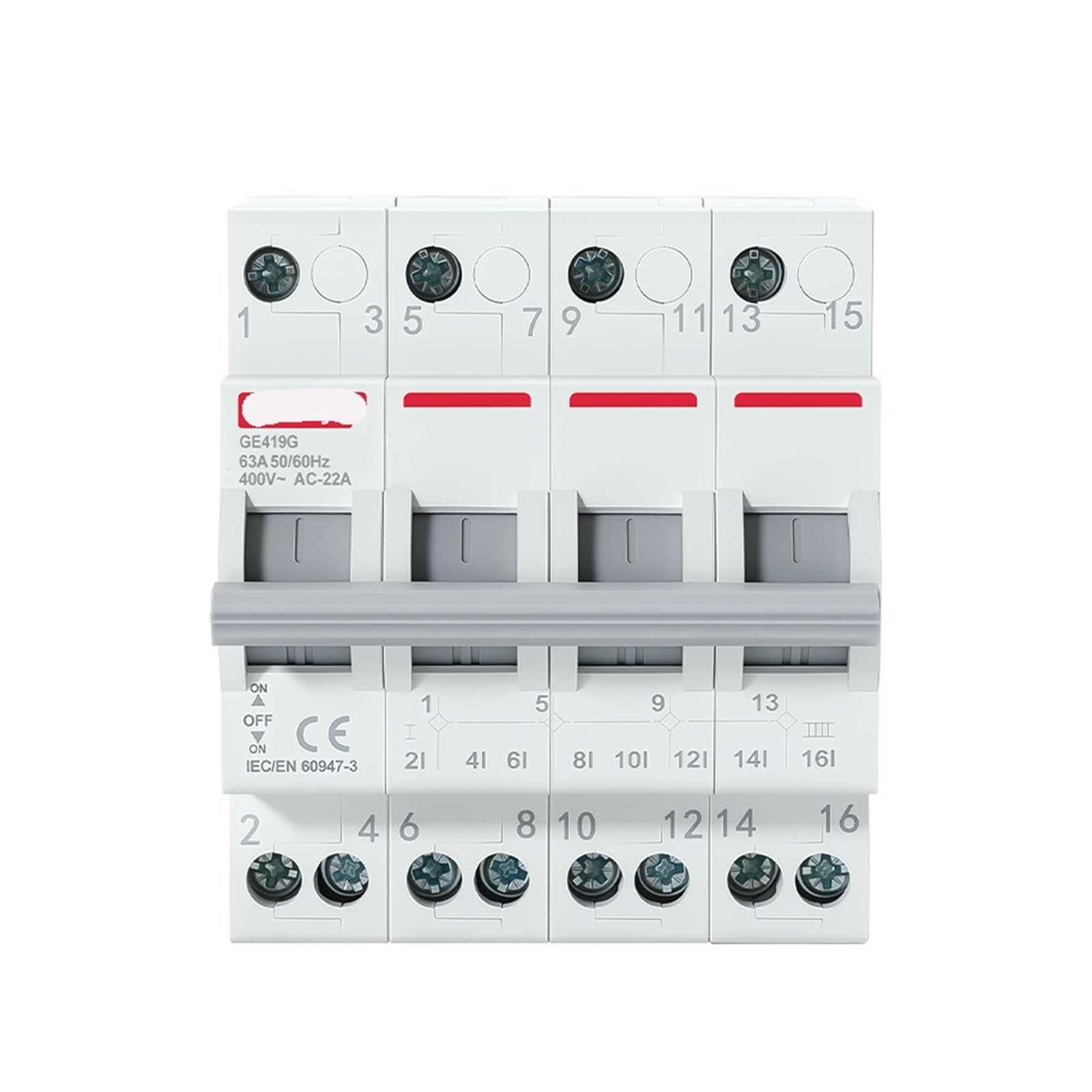 Disyuntor selector de doble alimentación con aislamiento modular de alta resistencia 4