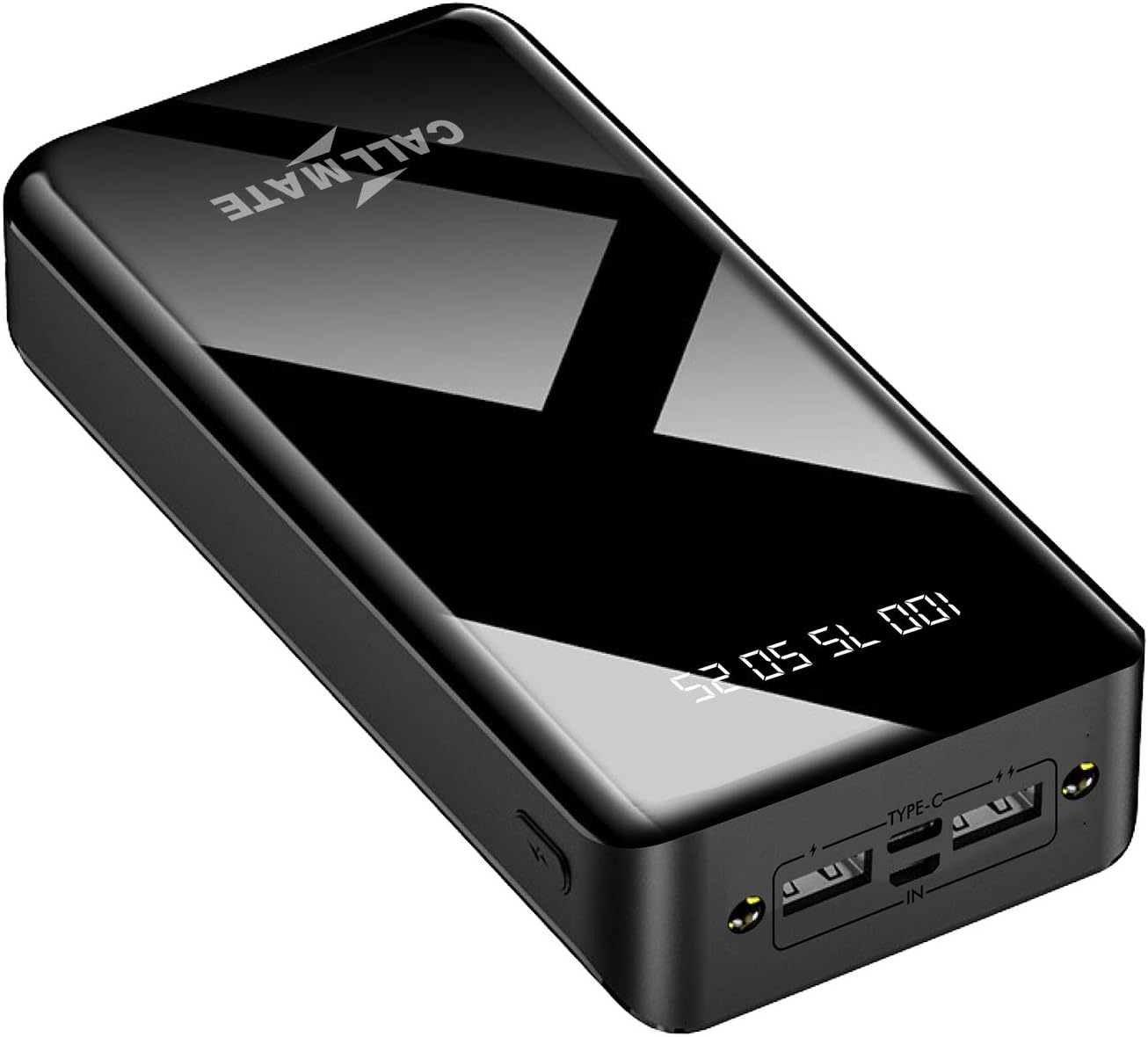 CALLMATE 30000Mah High Capacity Power Bank,15W Fast Charging|Digital Display|2 USB Output Ports&2 Input|Led Torch|for iPhone,Smartphones(15 W,Fast Charging)(Black,Lithium Polymer)