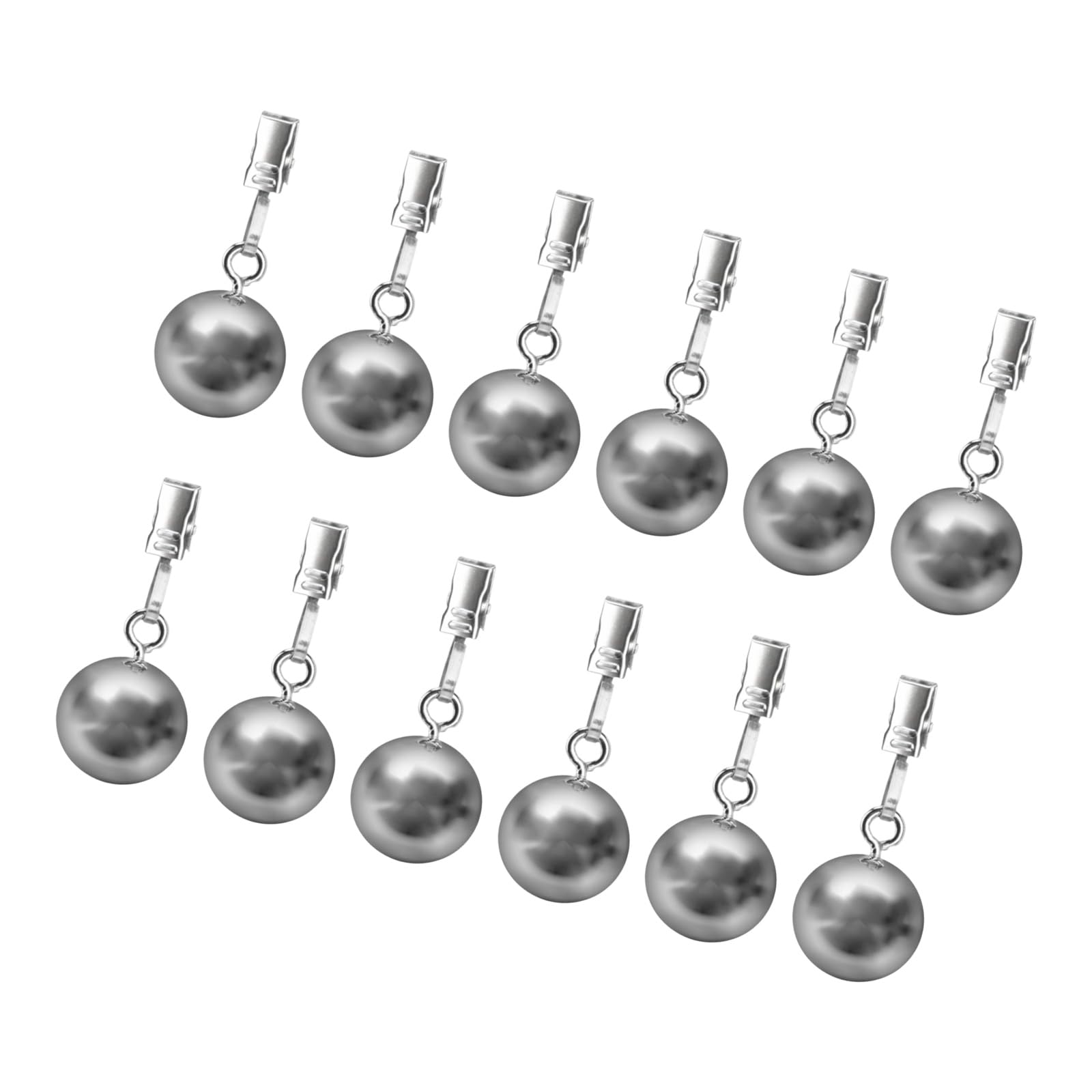 Limtula Duty Tablecloth Weights, Metal Ball with Tablecloth Clips for Outdoor Tables Christmas Flag Shower Curtains Outdoor Curtain Weights