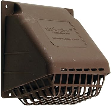 images Outdoor Dryer Vent Cover Brown deflecto outdoor dryer vent hood cover with pest guard 4 brown 2 pack