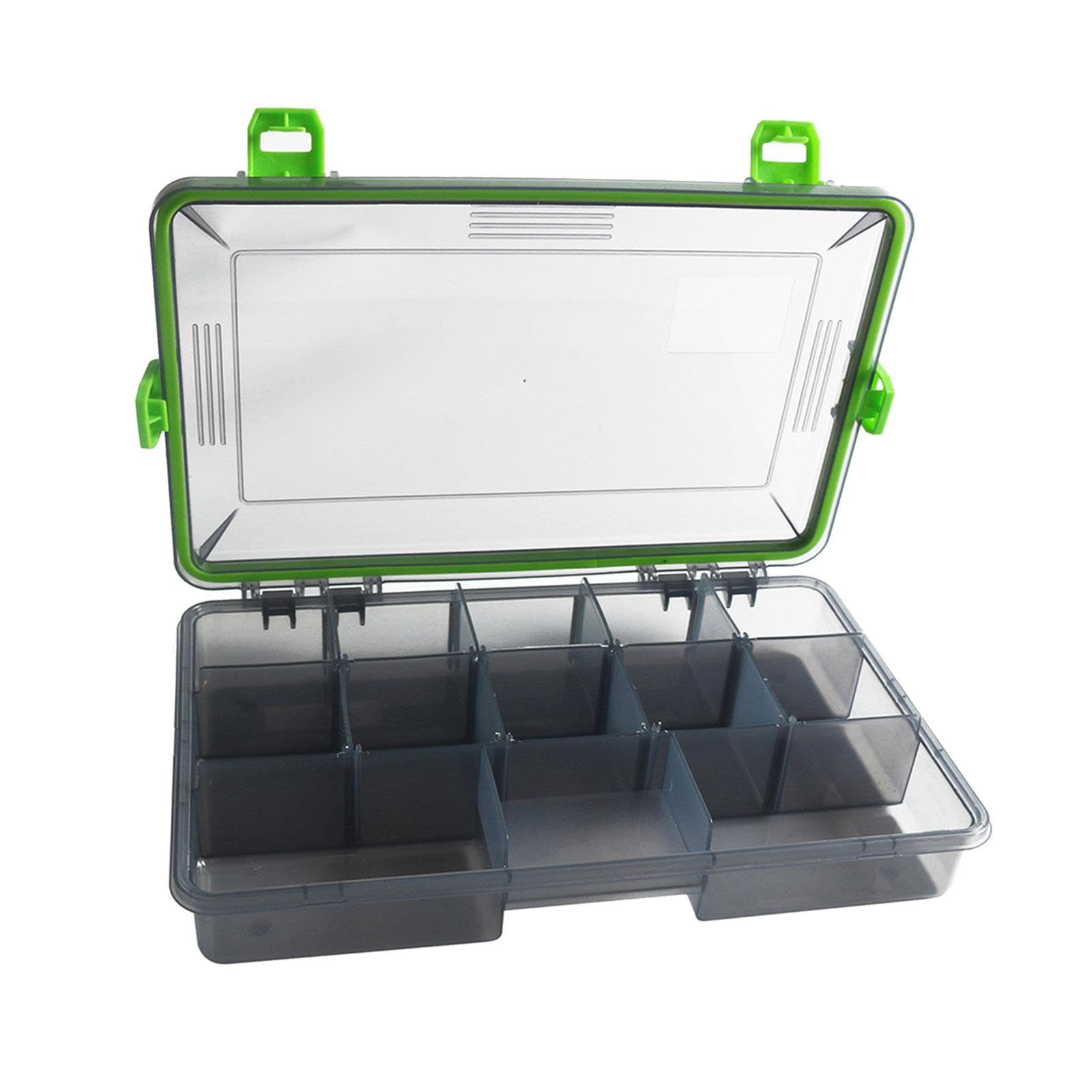 LOOM TREE® Tackle Box Portable Lure Case Four Lock Buckles Multi Compartments Container 23Cmx18Cmx5Cm | Fishing | Fishing Equipment | Tackle Boxes & Bags