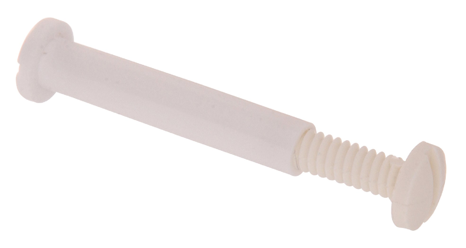 Borne d'attache en nylon Hillman 4269 blanche 1-1/4 pouce avec vis lot de 15